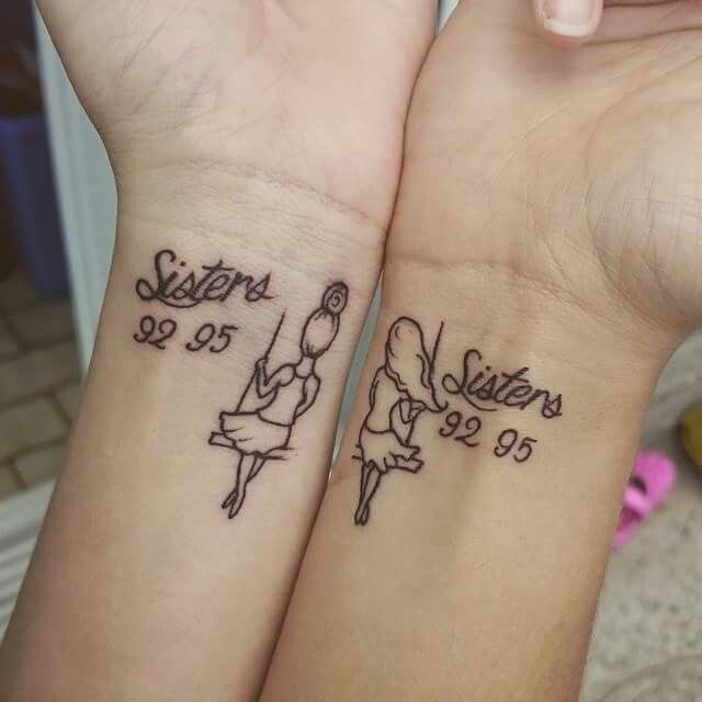 small tattoos for sisters