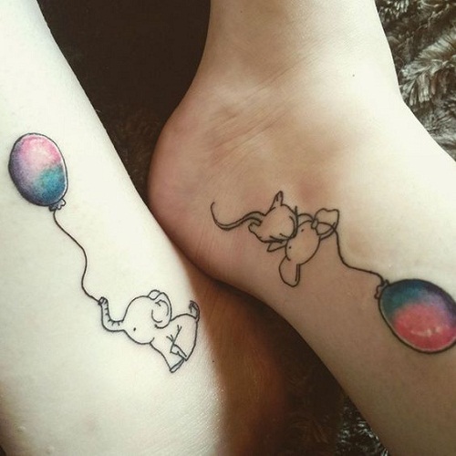 best friend tattoos elephant