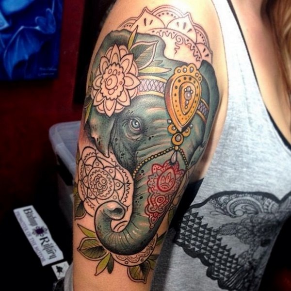  elephant tattoo for women