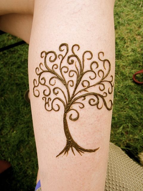 henna tattoo tree