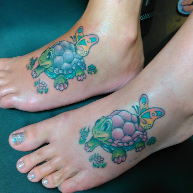  mother daughter turtle tattoos