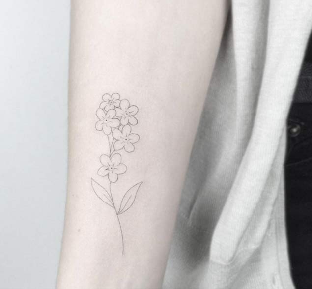  minimalist sunflower tattoo