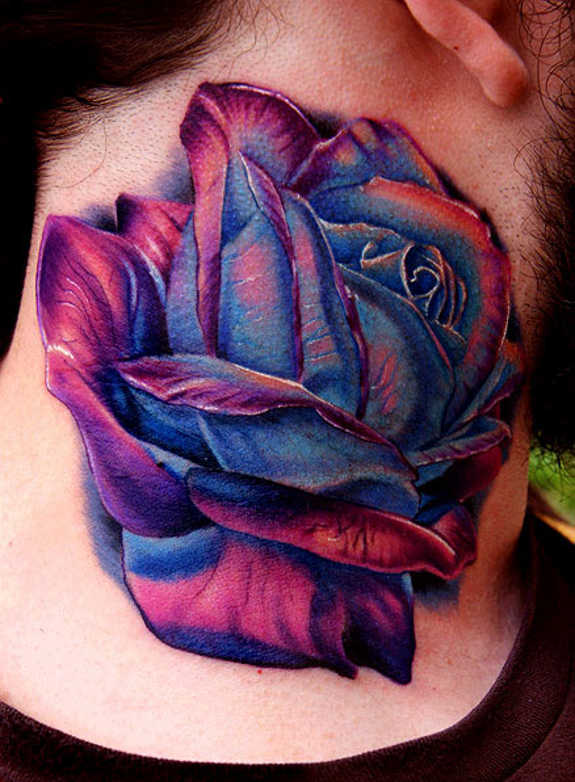  purple rose tattoo