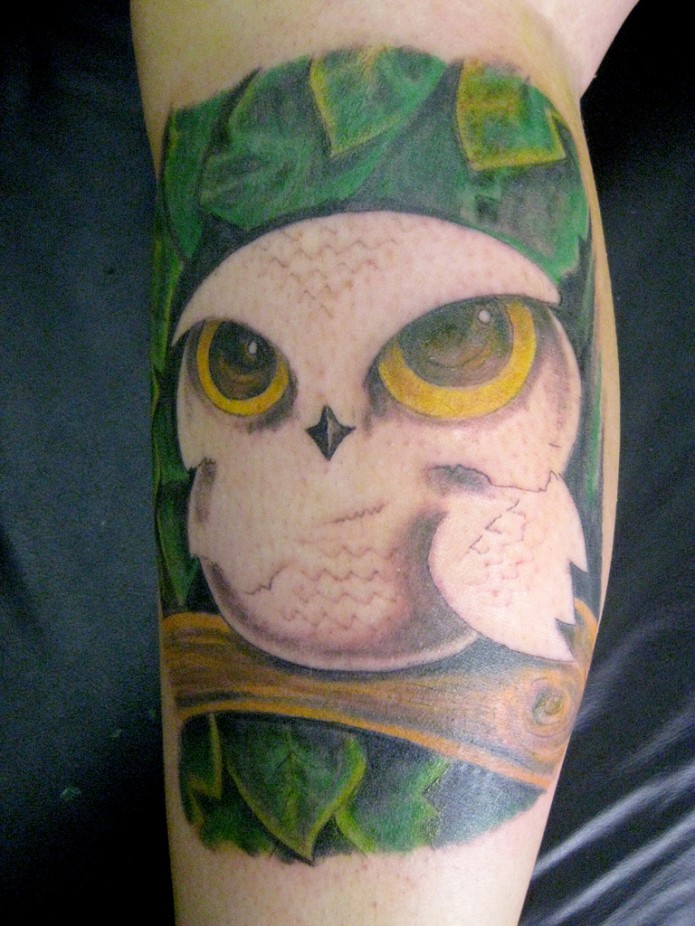  snowy owl tattoo