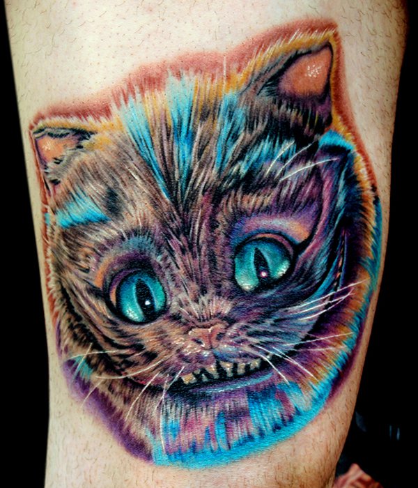 watercolor tattoos cat