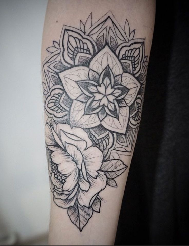  floral mandala tattoo