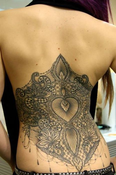  lace back tattoos