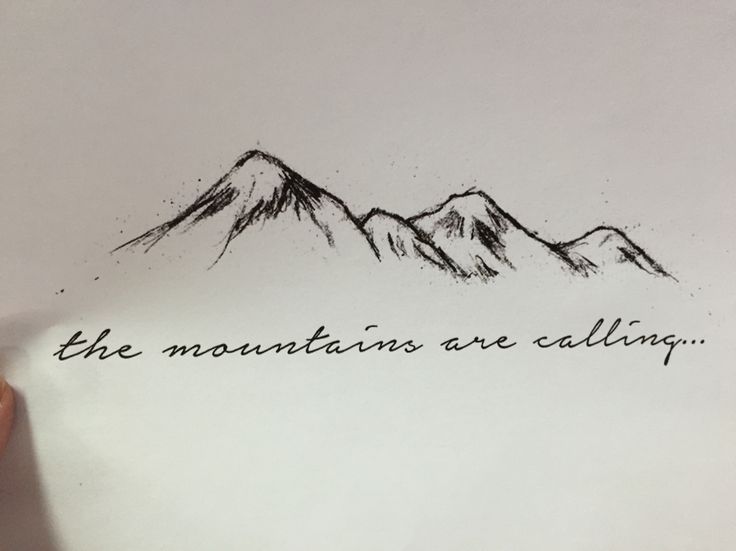  mountain tattoo sketch