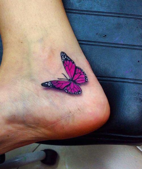  pink butterfly tattoos