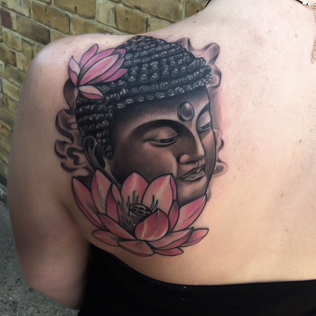  buddhist lotus flower tattoo