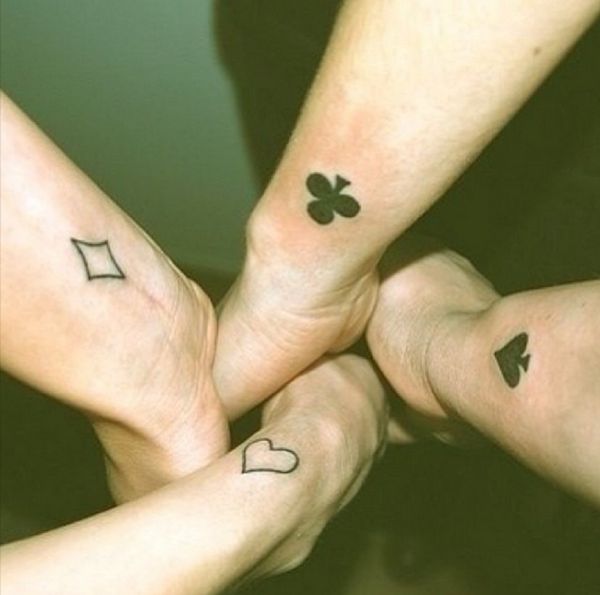  group best friend tattoos