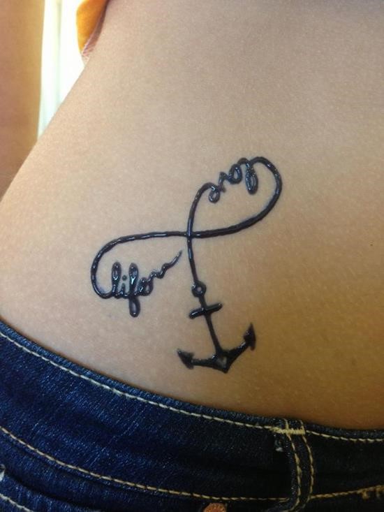  infinity anchor tattoos