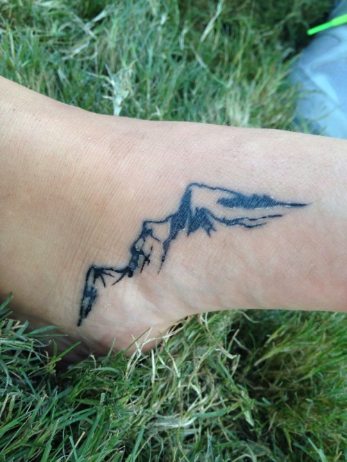  mountain ankle tattoos