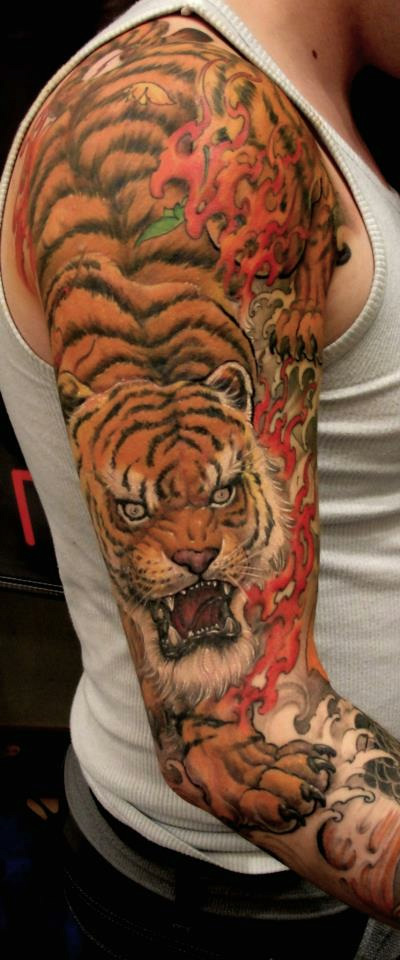  tiger sleeve tattoos