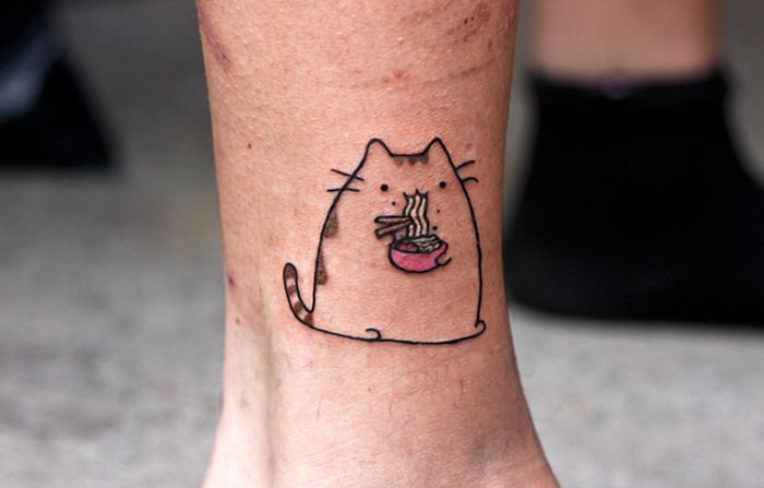 fat cat tattoo