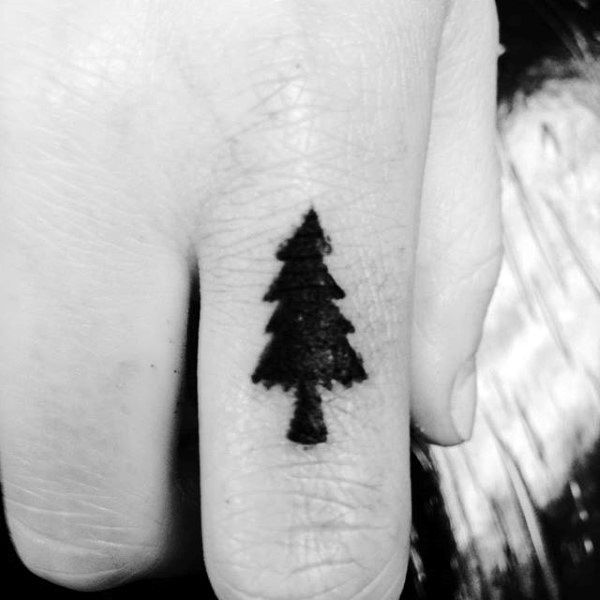  tree finger tattoos