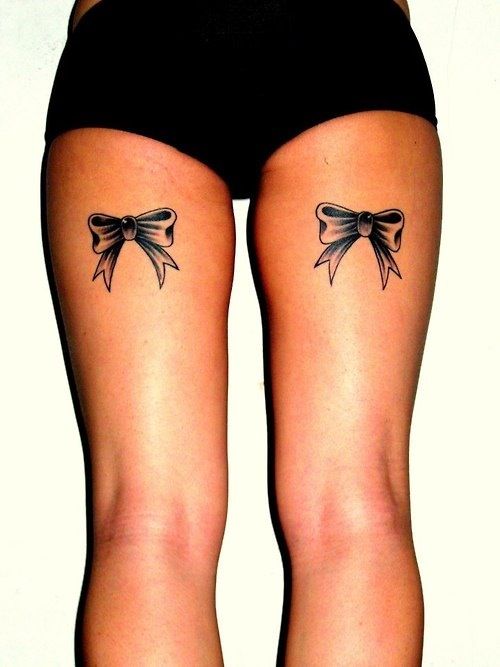bow leg tattoos