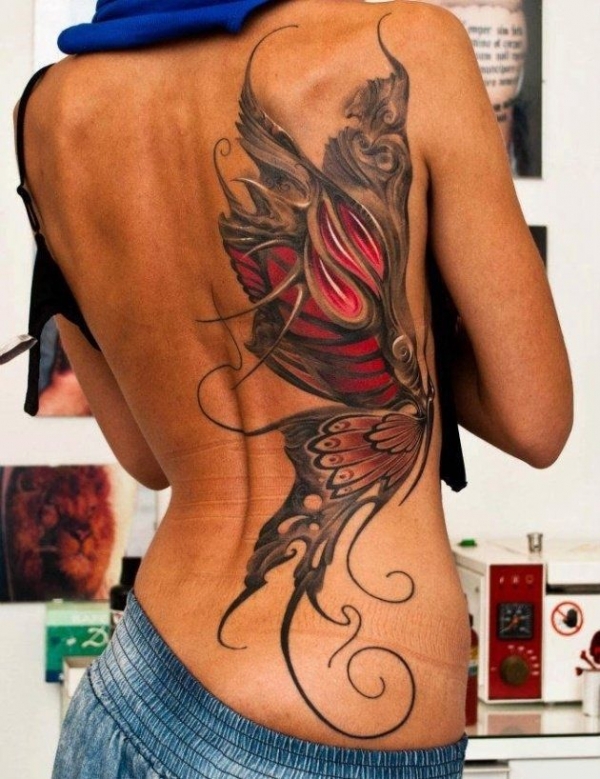  butterfly back tattoos
