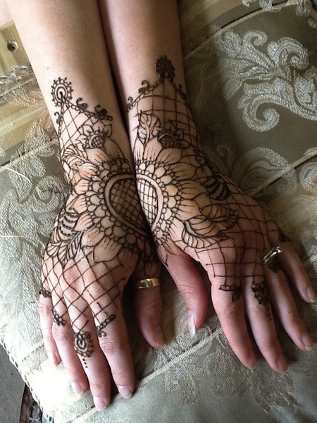 henna lace tattoo