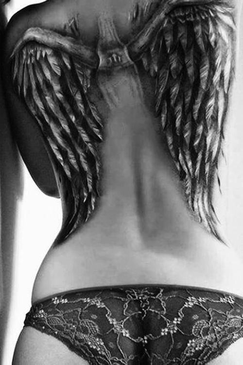  owl tattoo wings
