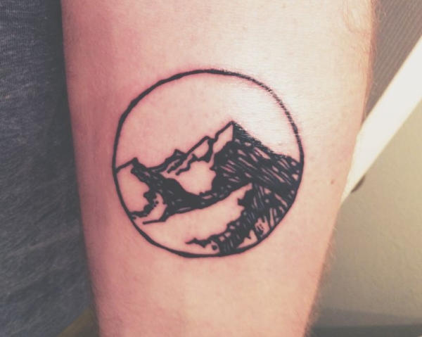cascade mountain tattoo