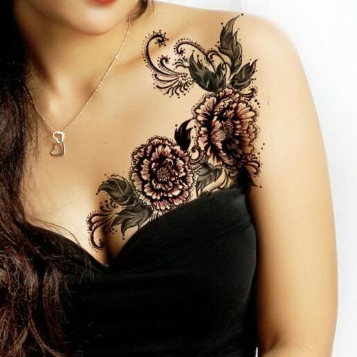  lace sunflower tattoo