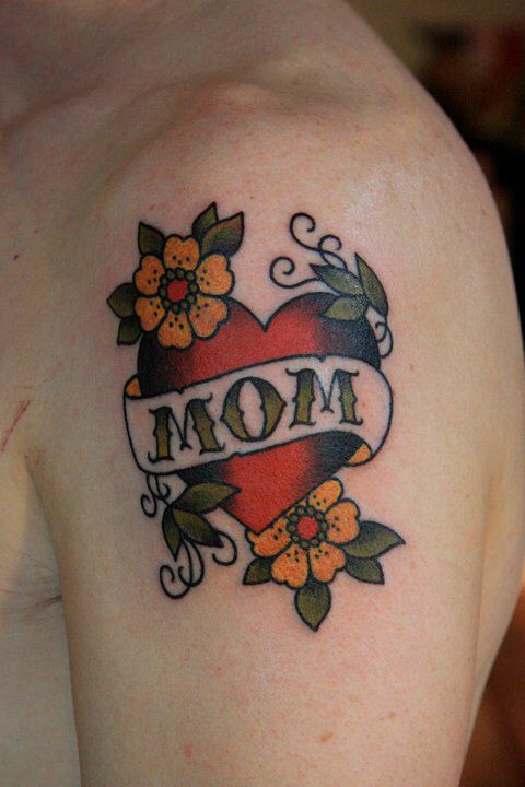 mom heart tattoos