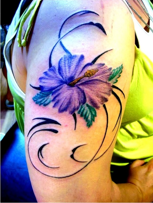  orchid shoulder tattoos