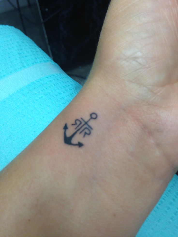  anchor tattoos with initials