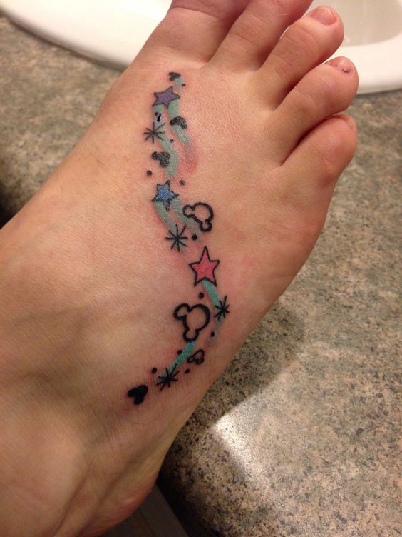 disney ankle tattoos