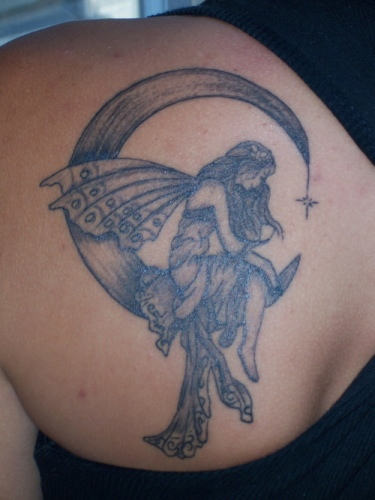  fairy moon tattoo