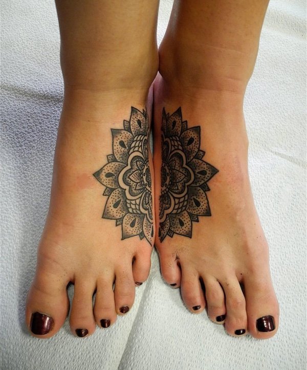  matching foot tattoos