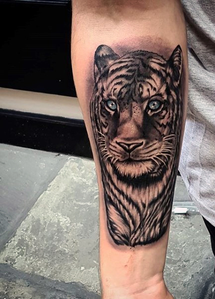  tiger forearm tattoos