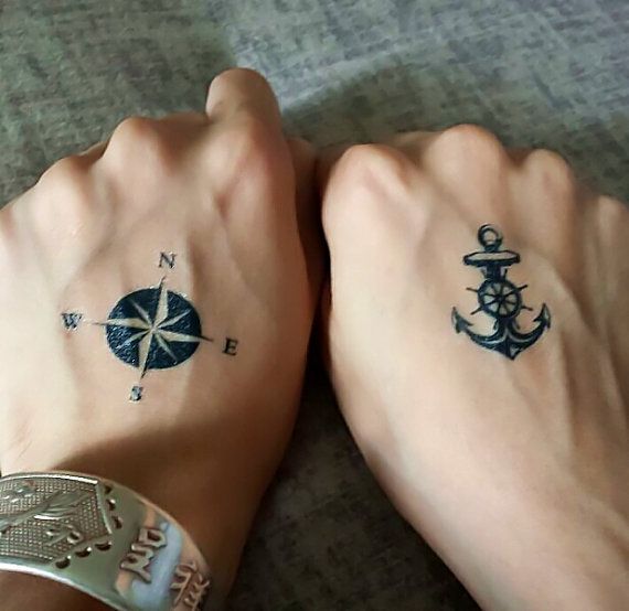  tiny compass tattoo