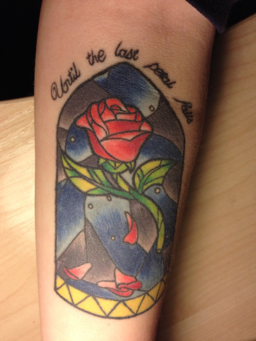  beauty and the beast rose tattoo
