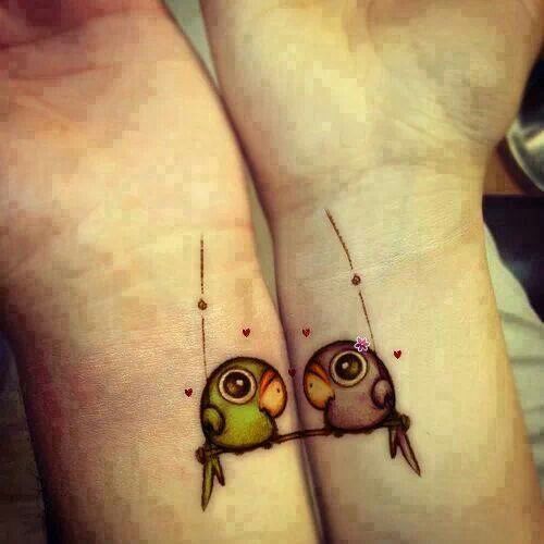 birds matching tattoos