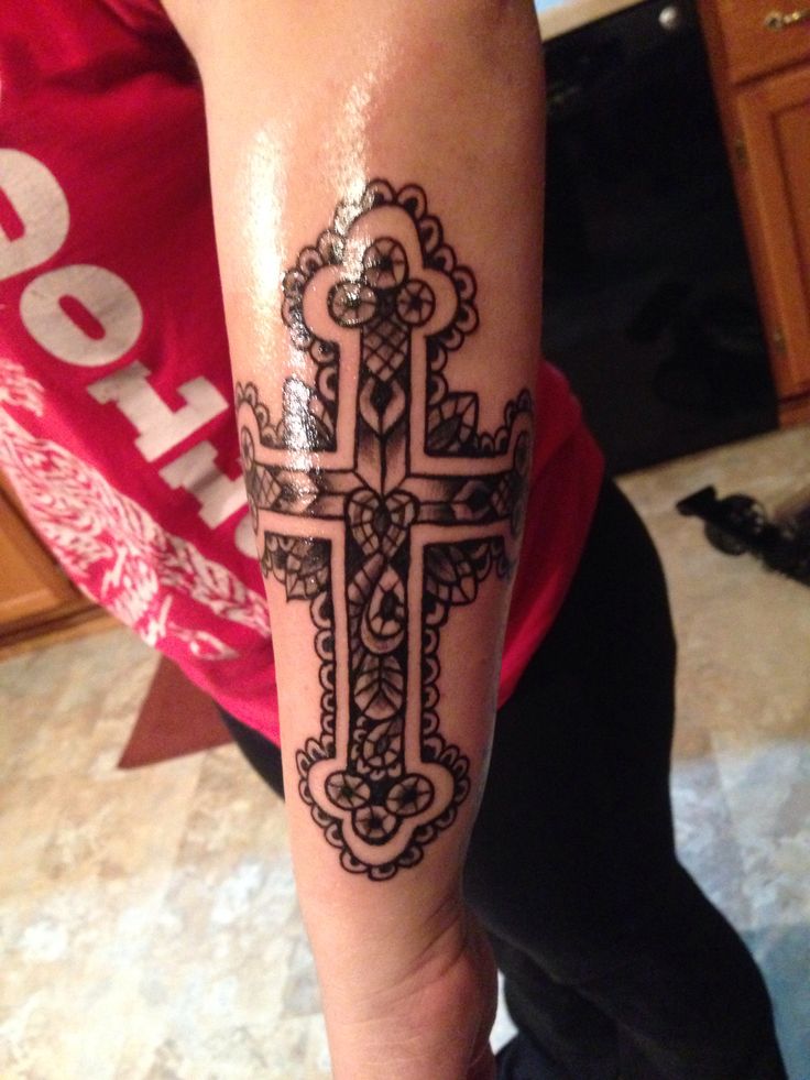  lace cross tattoos