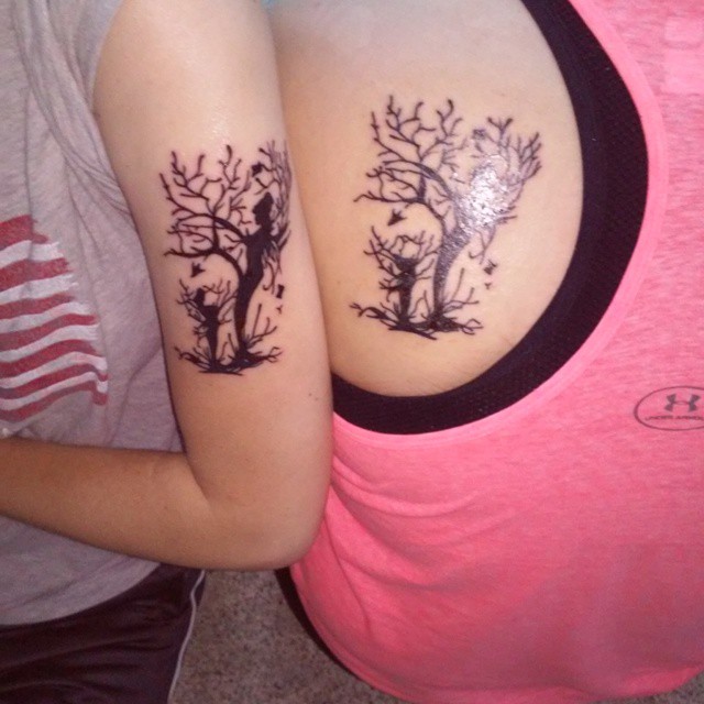  mother daughter tree tattoos
