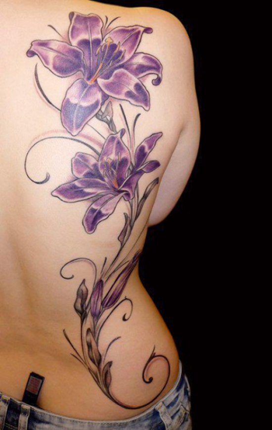  purple flower tattoos