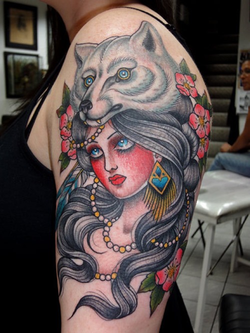  unique wolf tattoo