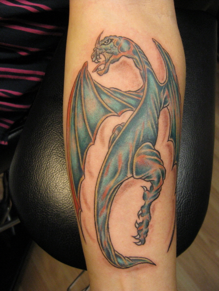  western dragon tattoo