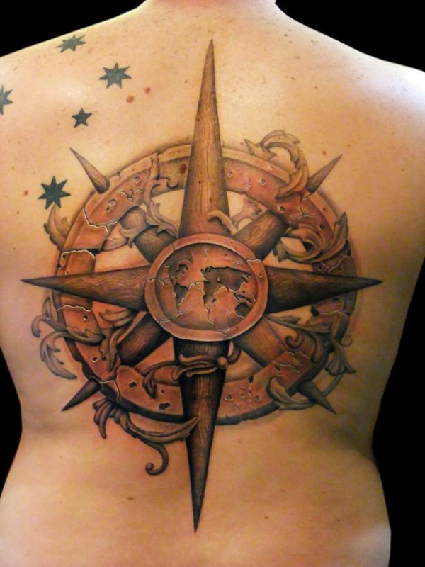  world compass tattoo