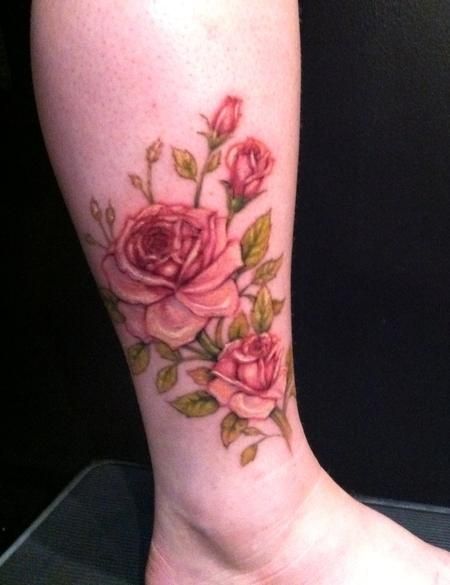  pink flower tattoos
