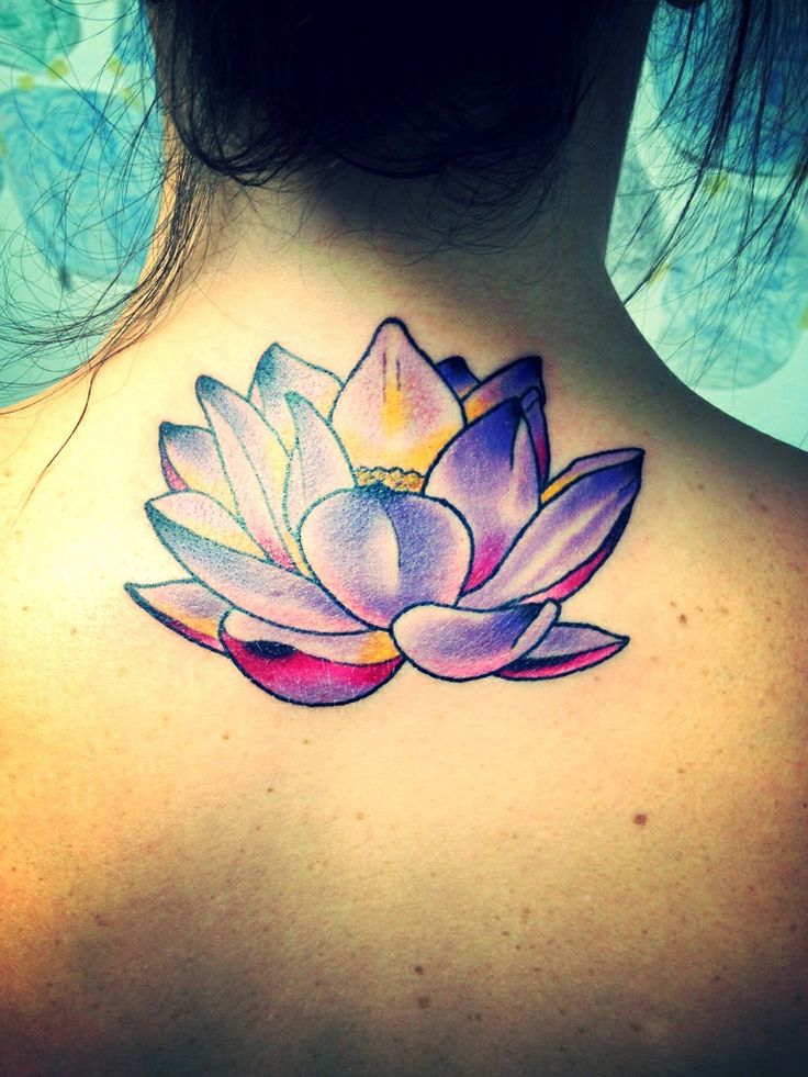 pretty lotus flower tattoo