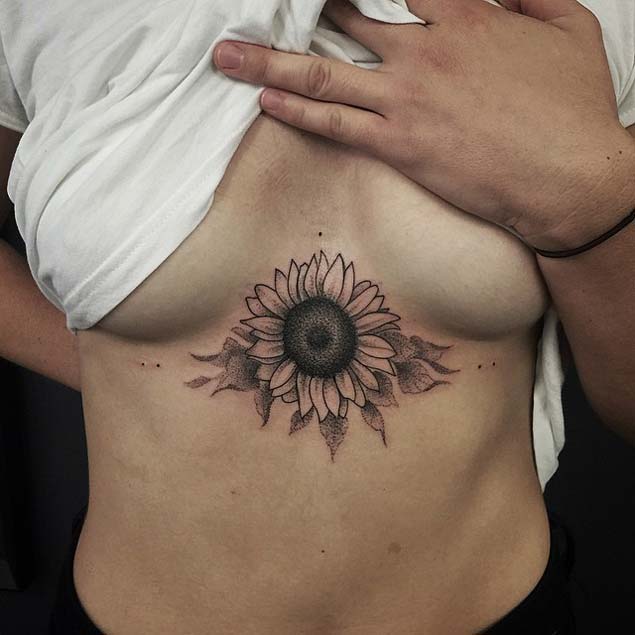  sunflower lace tattoo