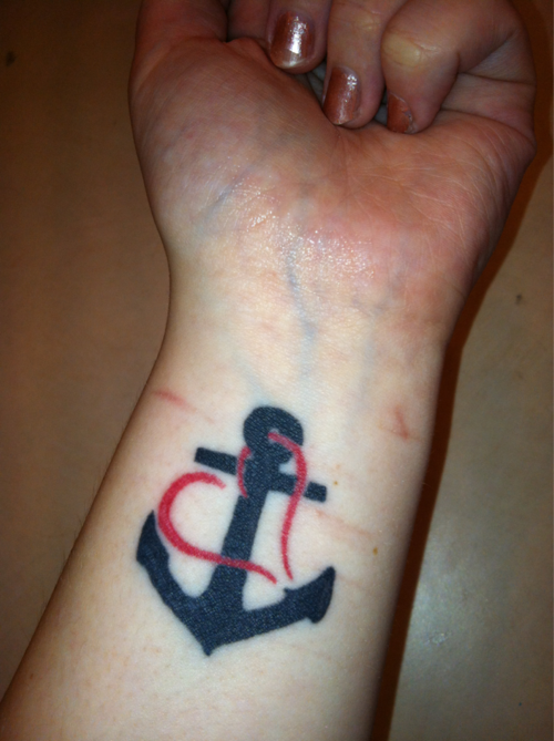  anchor heart tattoos