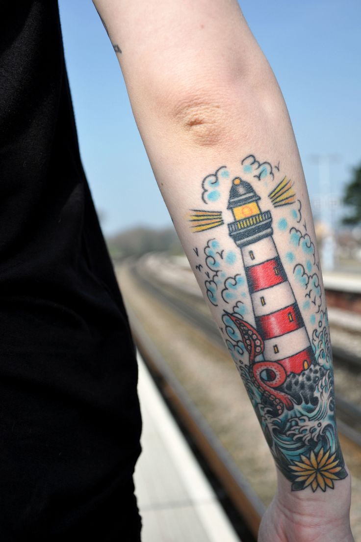 traditional tattoos lighthouse