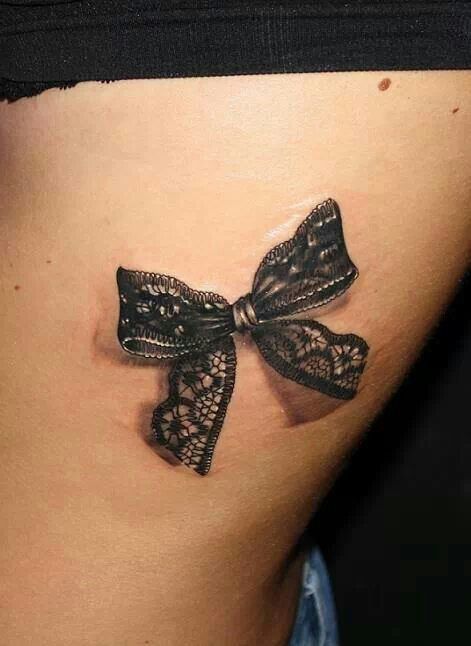  bow lace tattoo