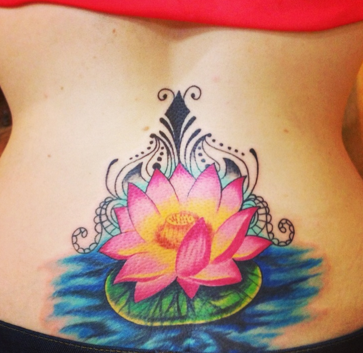  lotus flower tattoo lower
