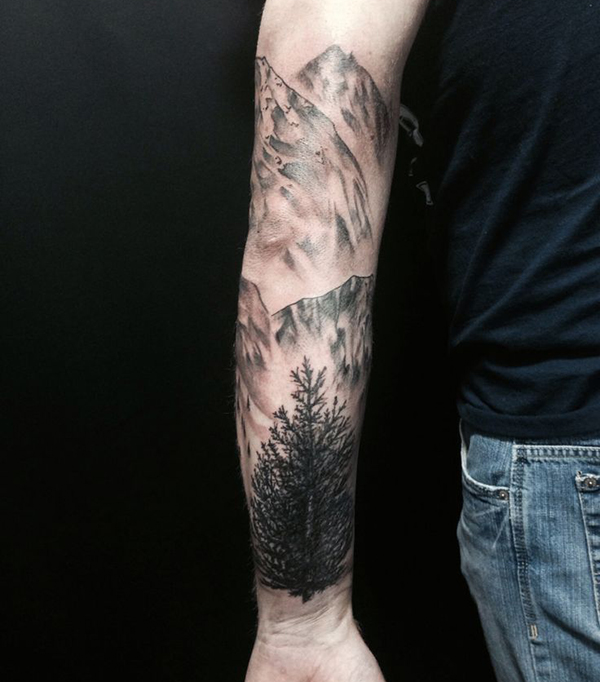  sleeve mountain tattoo